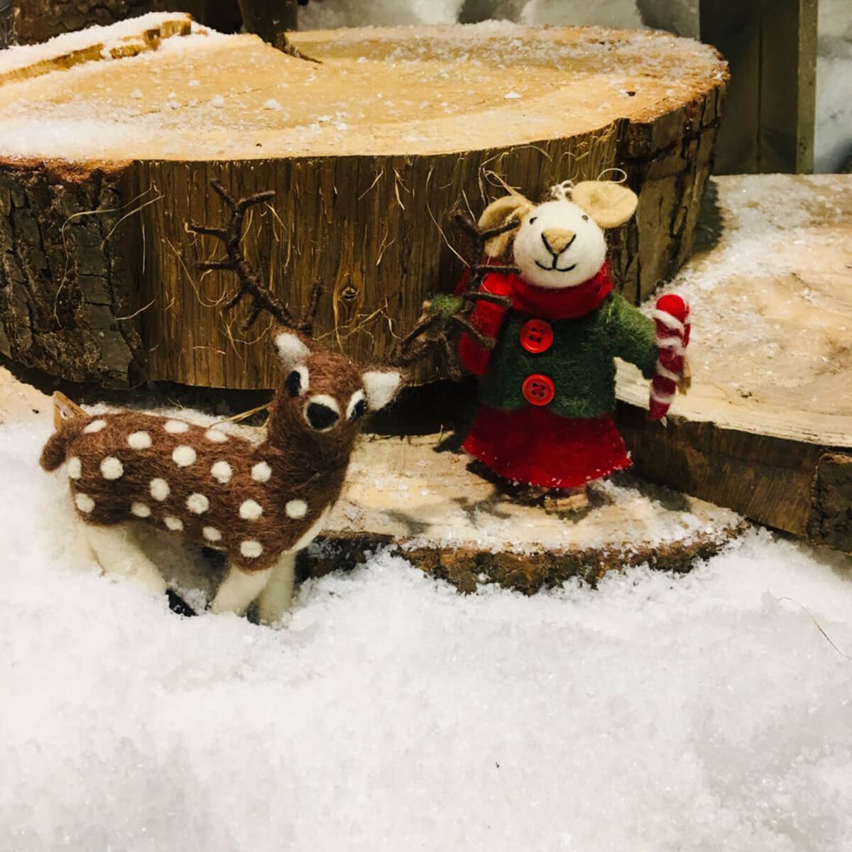 Reindeer Stag Hanging Christmas Decoration by Felt So Good