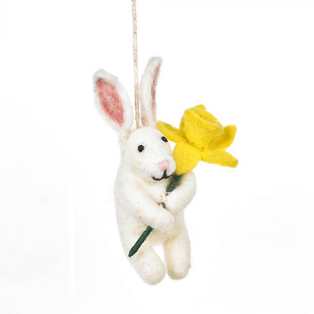 Handmade Felt Delilah Bunny Hanging Decoration by Felt So Good
