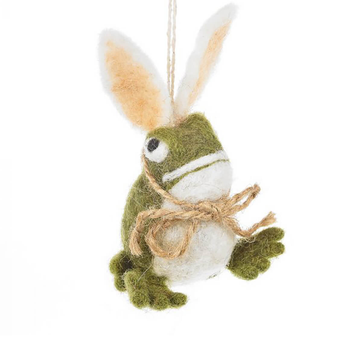 Handmade Felt Easter Toad Hanging Decoration by Felt So Good
