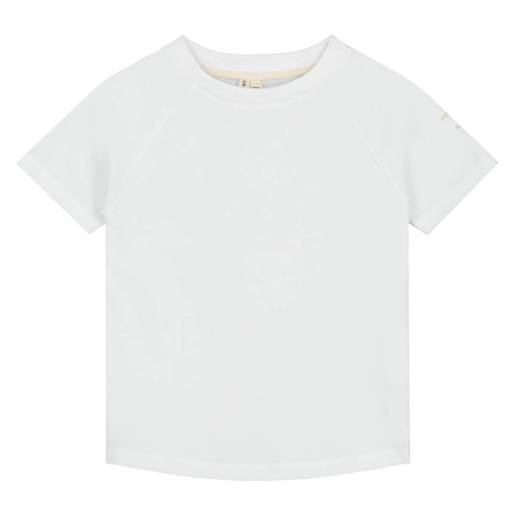 Crew Neck T Shirt in White by Gray Label