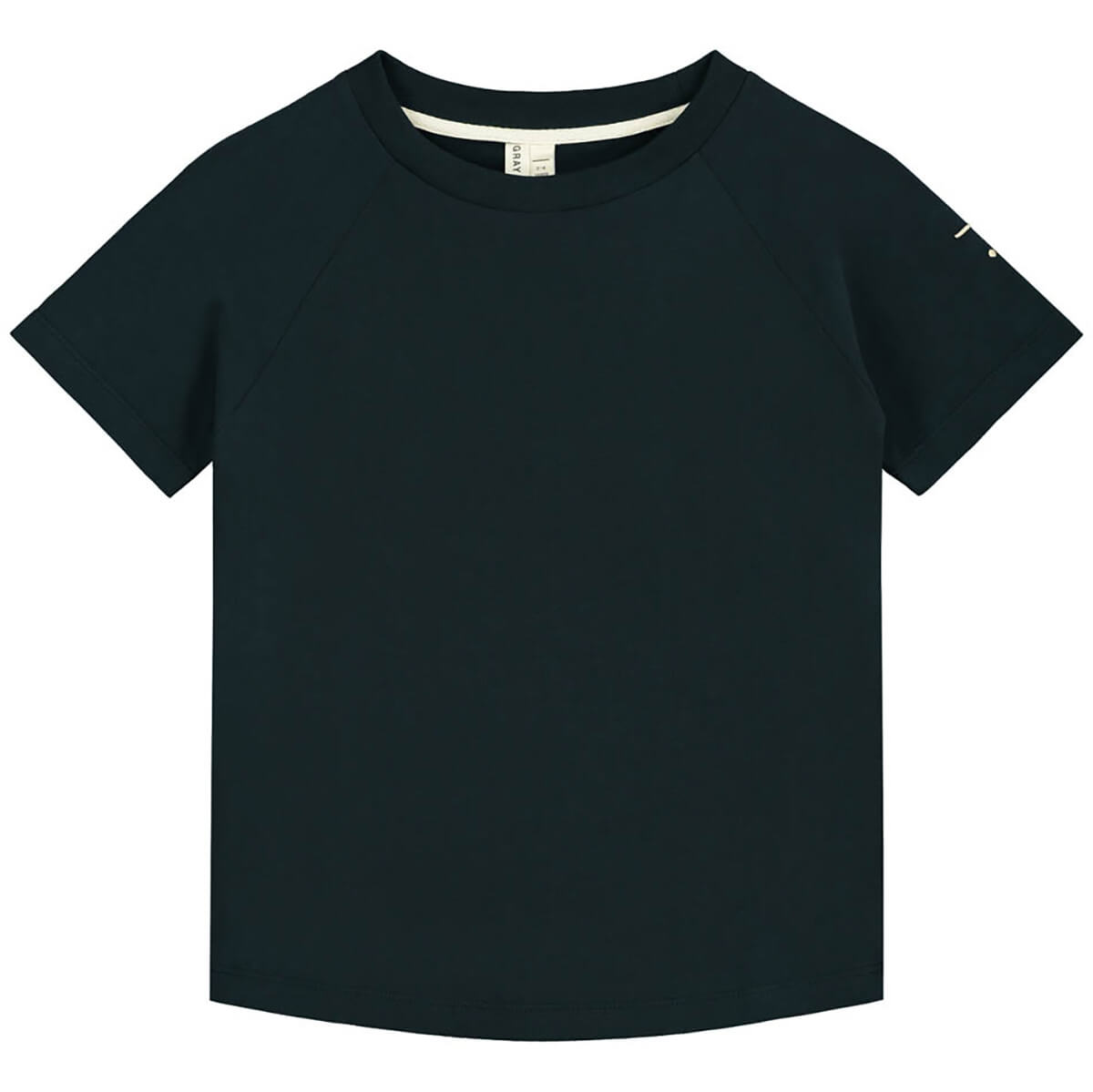 Crew Neck T Shirt in Nearly Black by Gray Label