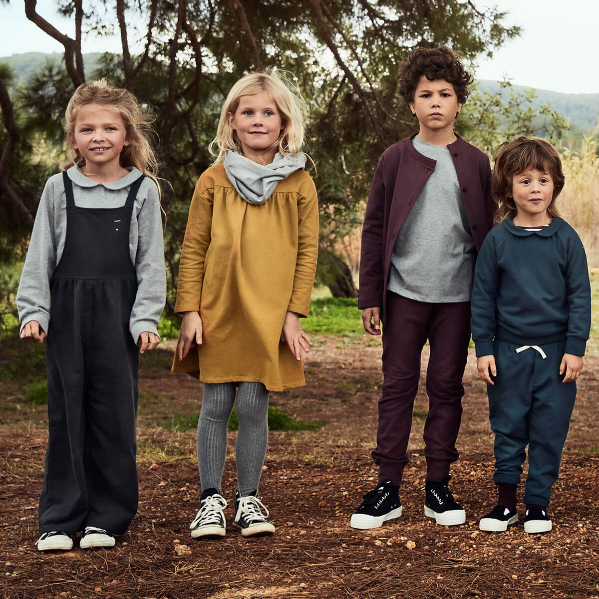 Seamless Baggy Pants in Blue Grey by Gray Label