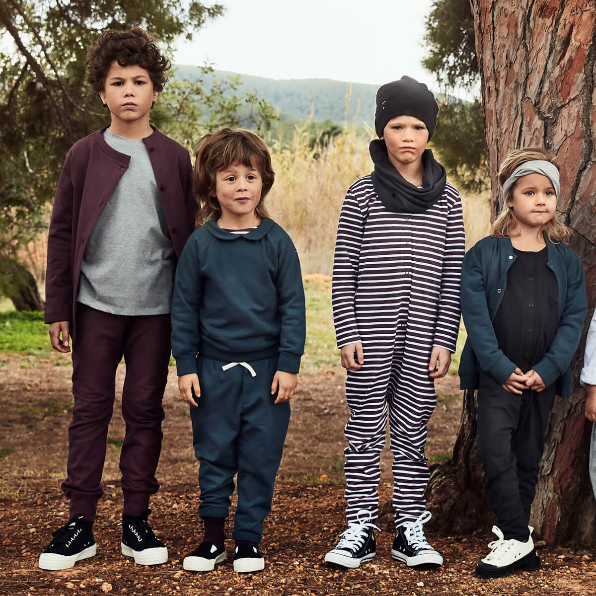 Seamless Baggy Pants in Blue Grey by Gray Label