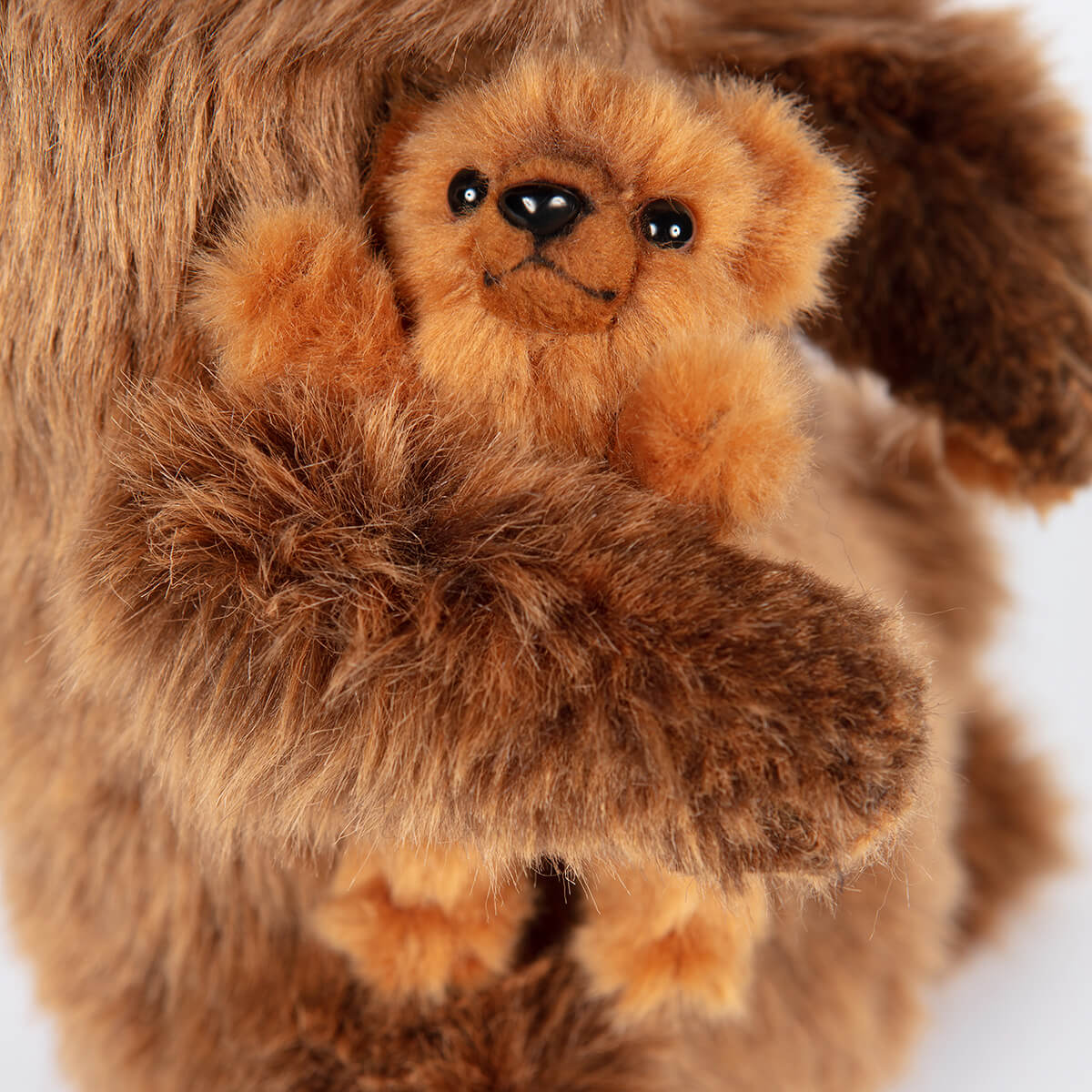 Brown Mama Bear With Baby by Hansa