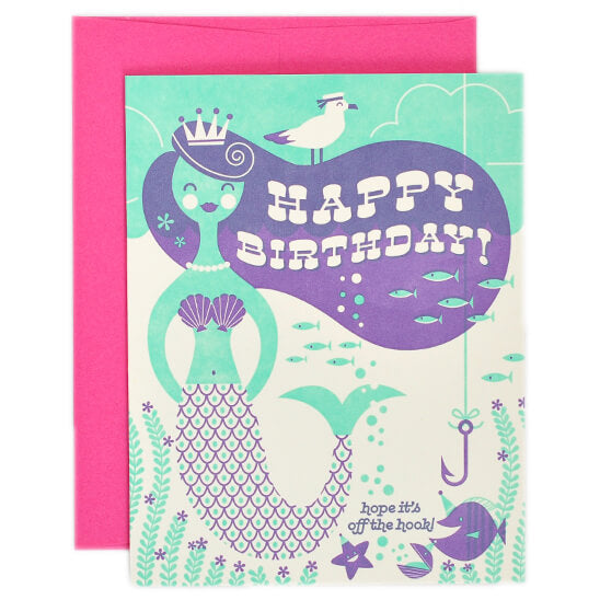 Off The Hook Greetings Card by Hello! Lucky