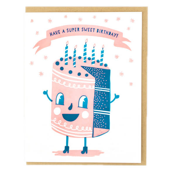 Sweet Cakes Greetings Card by Hello! Lucky