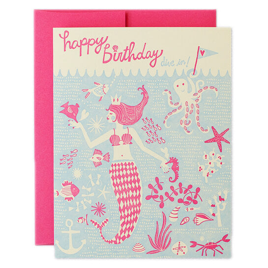 Under The Sea Greetings Card by Hello! Lucky