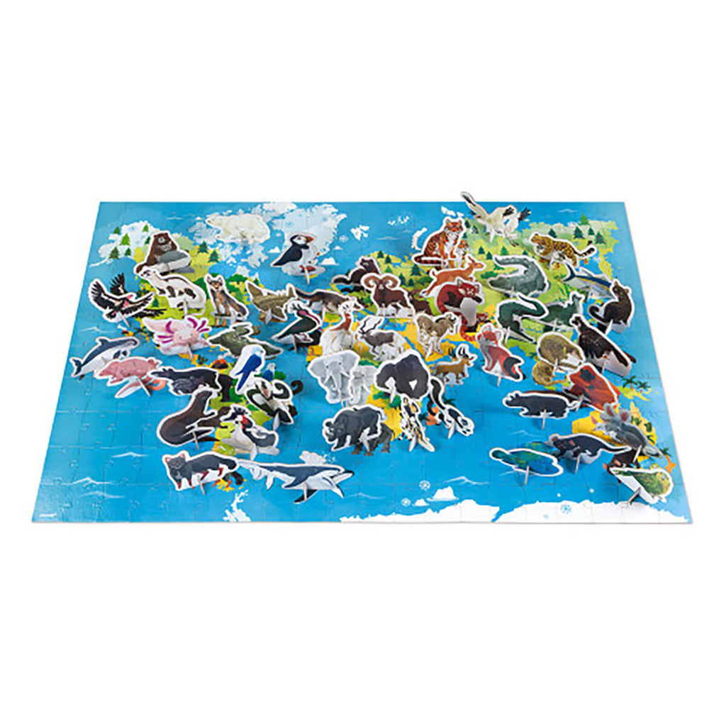 Endangered Animals 200 Piece Educational Jigsaw Puzzle by Janod