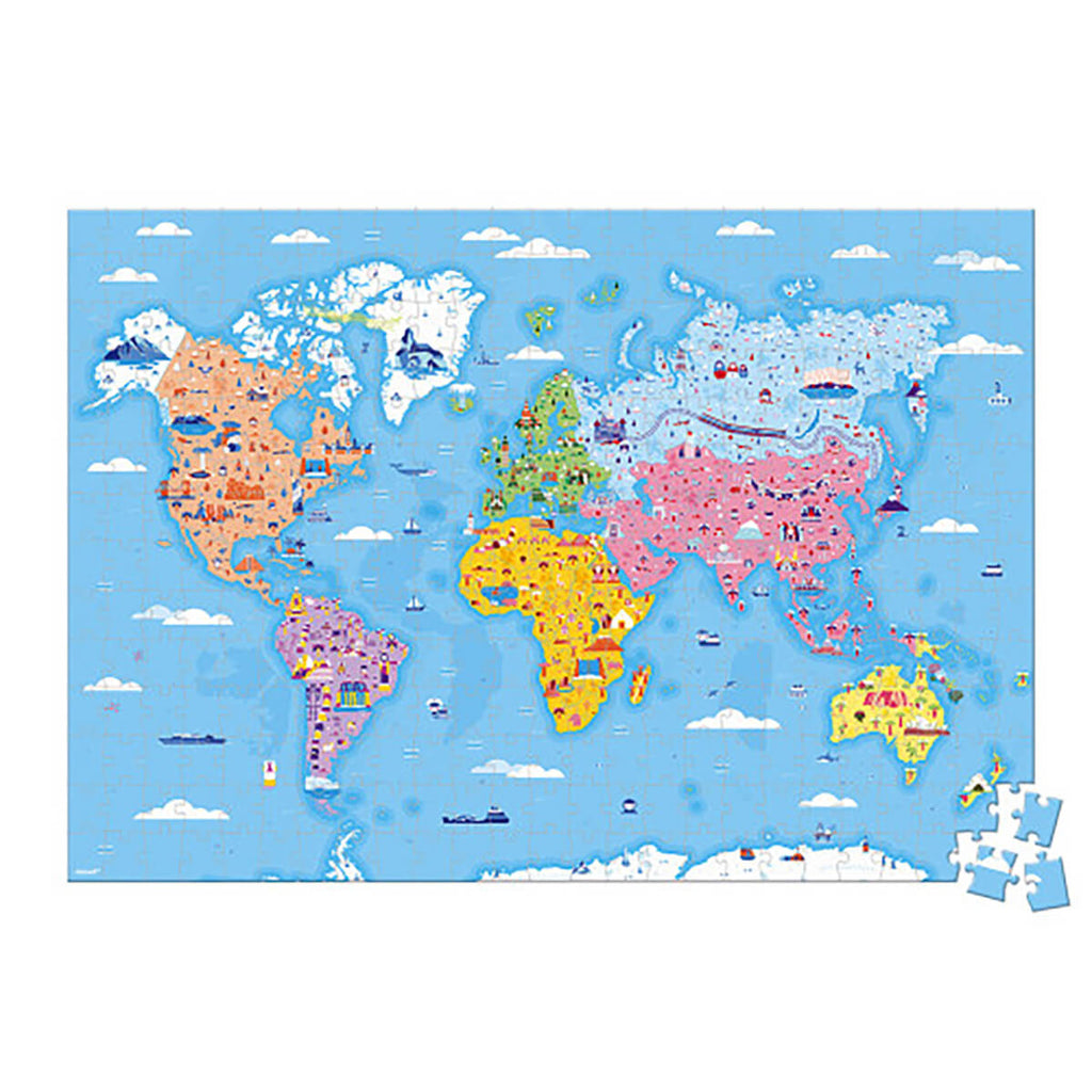 World Curiosities 350 Piece Educational Jigsaw Puzzle by Janod
