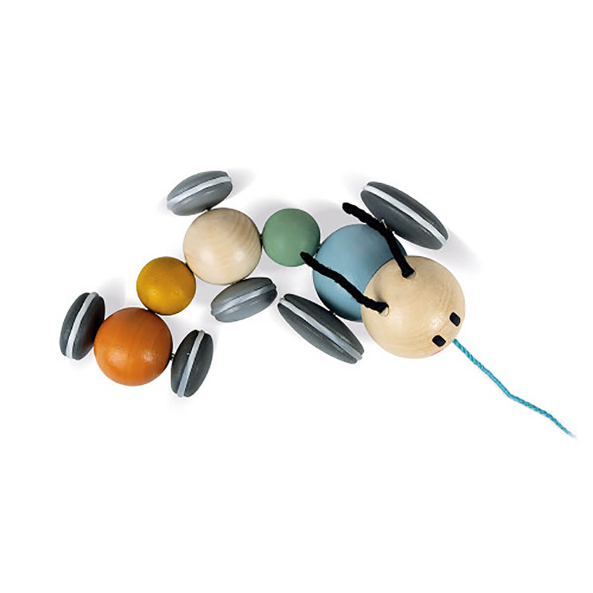 Sweet Cocoon Pull Along Caterpillar by Janod