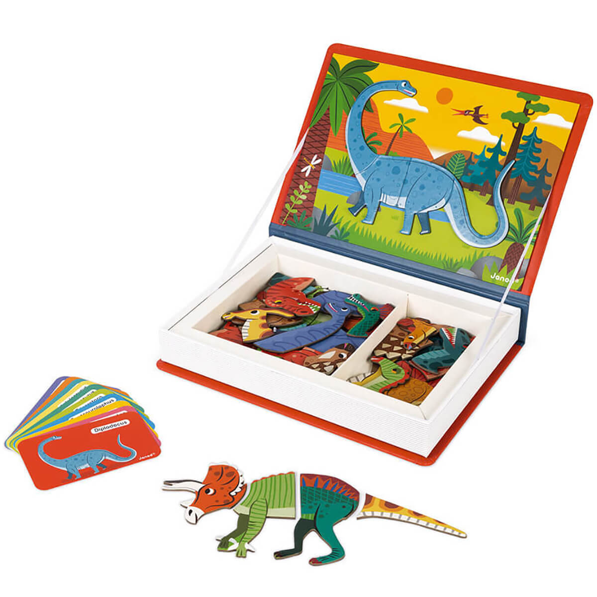 Dinosaurs Magneti Book by Janod