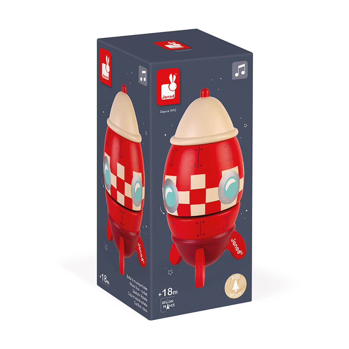 Rocket Music Box by Janod