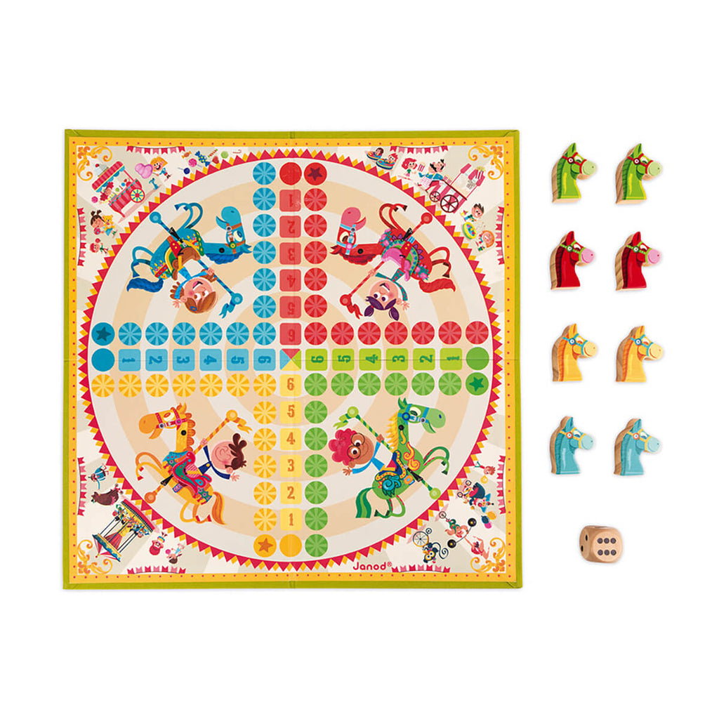 Carousel Ludo Board Game by Janod