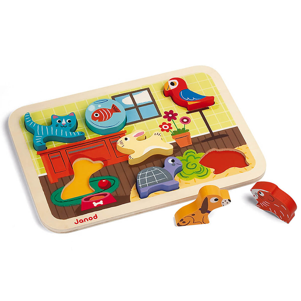 Pets Chunky Wooden Puzzle by Janod