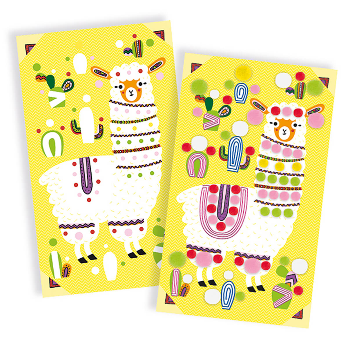 Llama Pom Poms Craft Kit by Janod