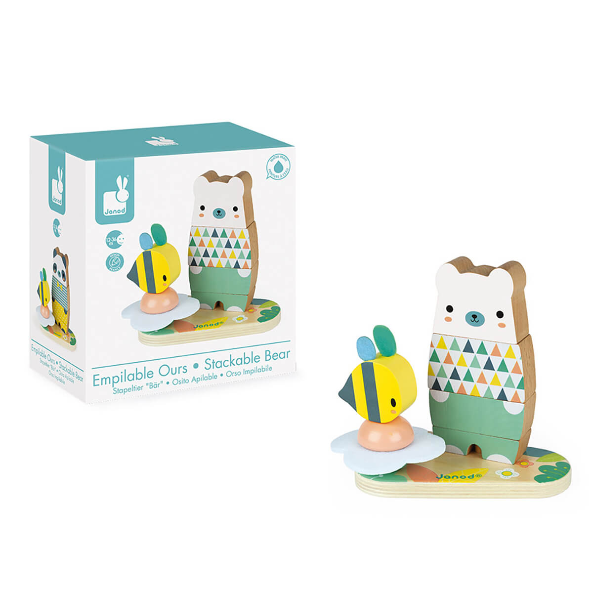 Pure Stackable Bear by Janod