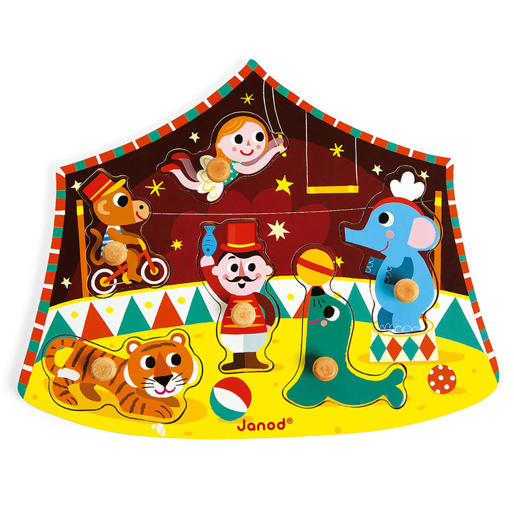 Stars Circus Wooden Puzzle by Janod