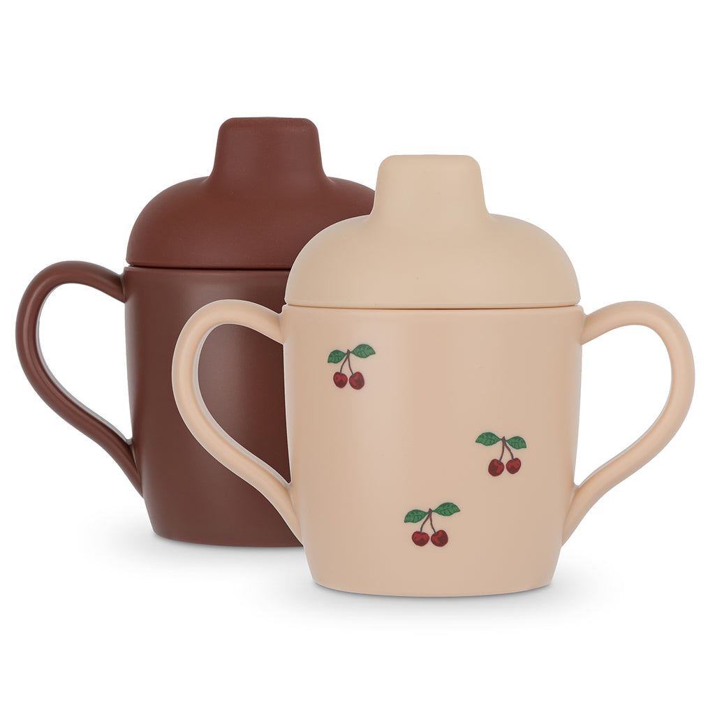 Sippy Cups in Cherry by Konges Sløjd (Set of 2)