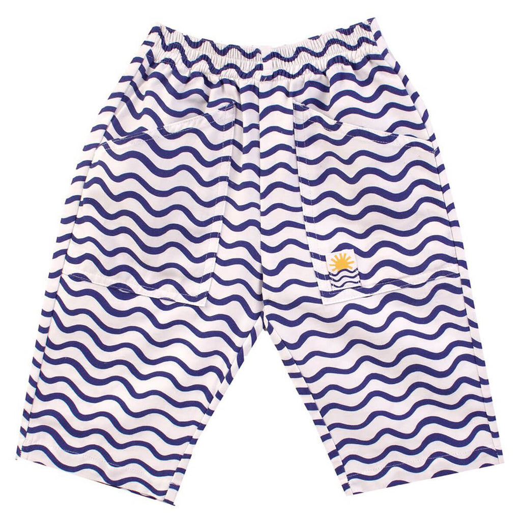 Kids Woodlea Trousers in Wave Print by L.F.Markey