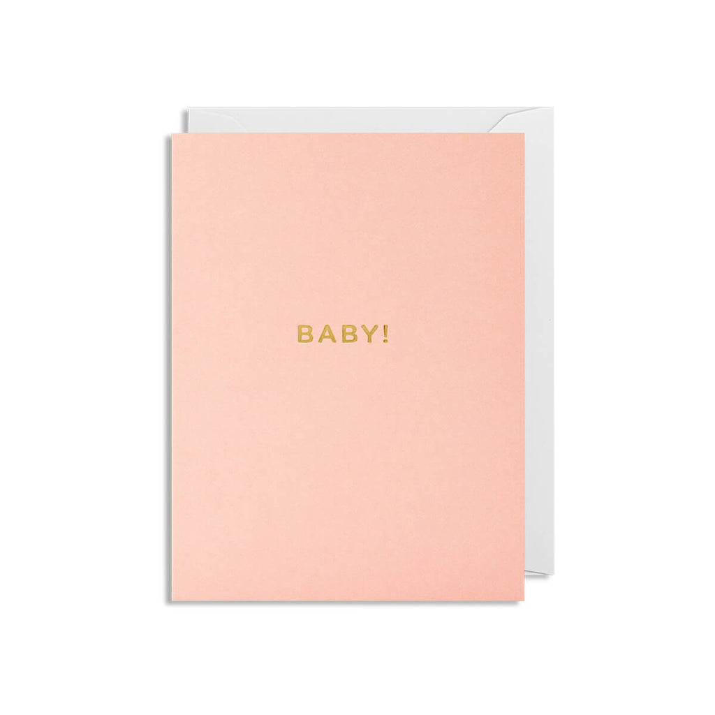 Baby Girl Mini Greetings Card by Cherished for Lagom Design