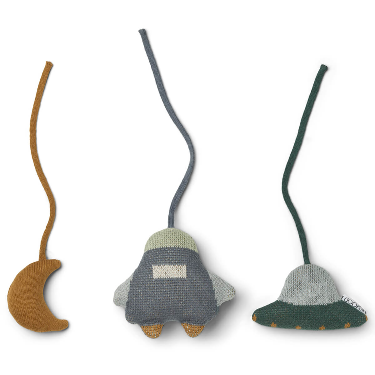 Grace Play Gym Accessories in Space Whale Blue Multi Mix by Liewood