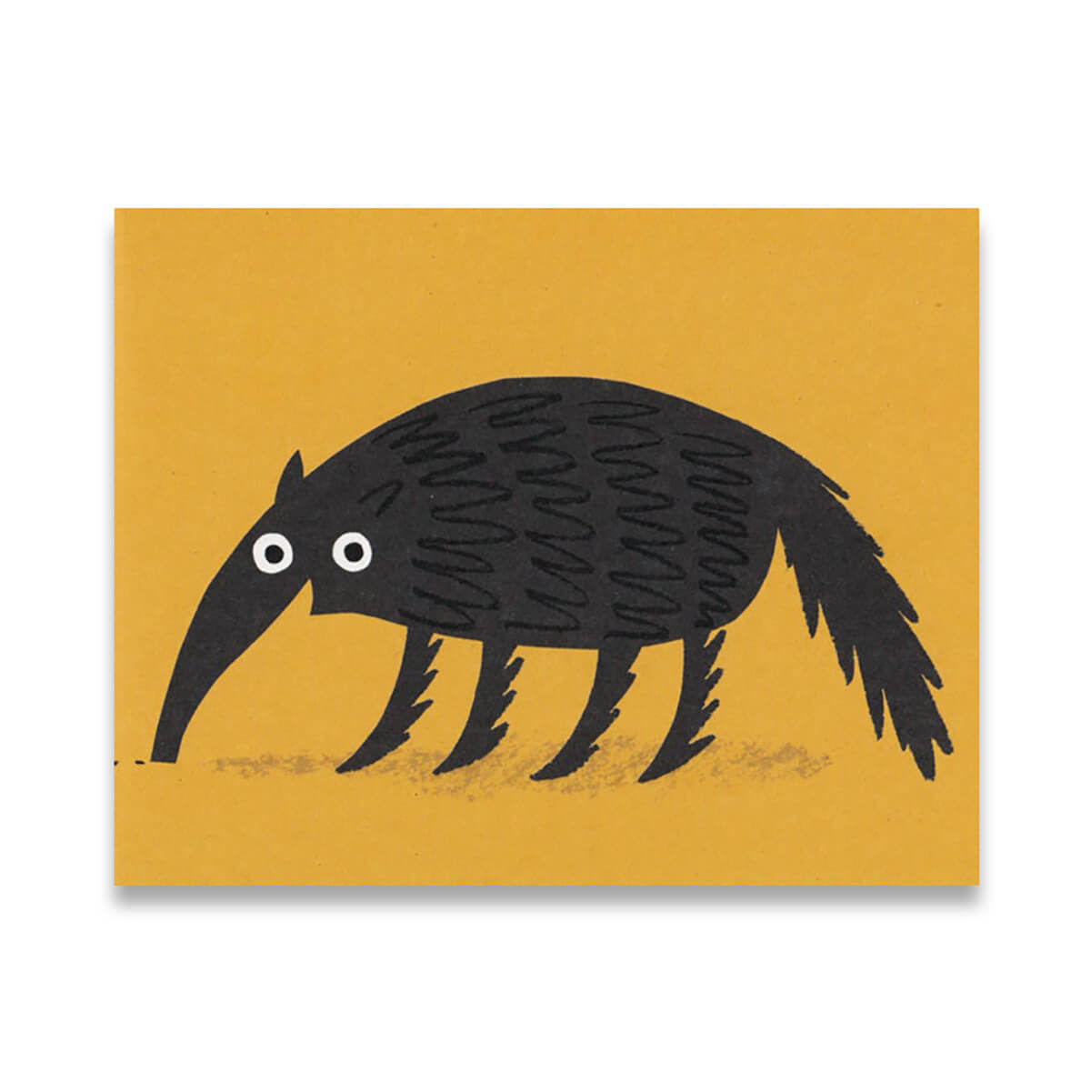 Anteater Mini Greetings Card by Lisa Jones Studio