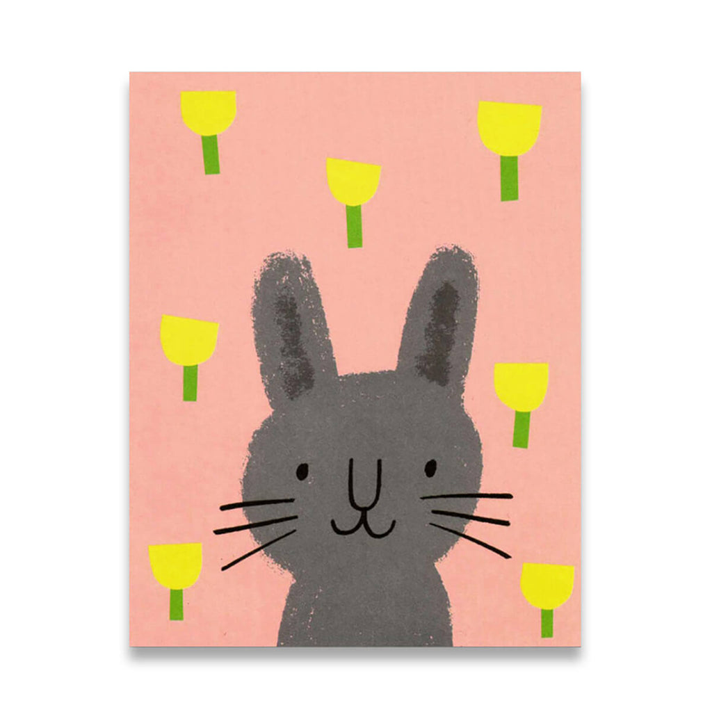 Buttercup Bunny Mini Greetings Card by Lisa Jones Studio
