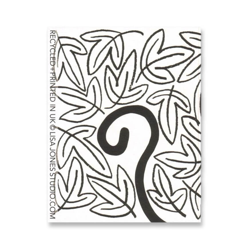 Monkey Mini Greetings Card by Lisa Jones Studio