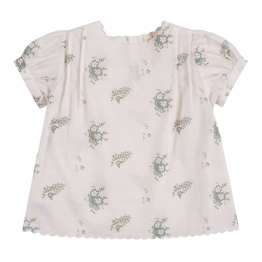 Beth Blouse in Blue Floral by Little Cotton Clothes