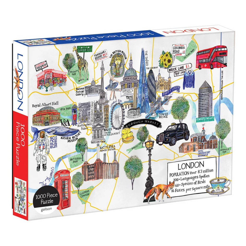 London Map 1000 Piece Puzzle by Mudpuppy