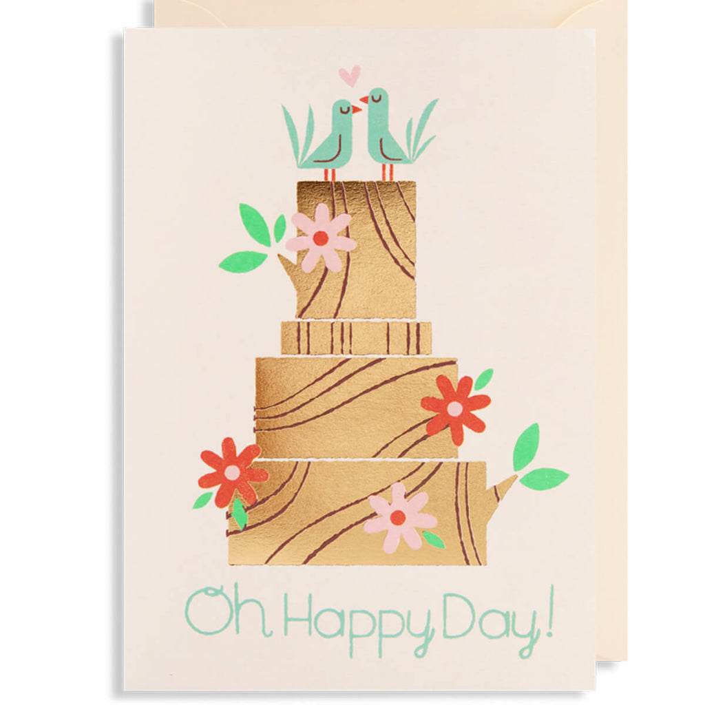 Oh Happy Day Greetings Card by Lydia Nichols for Lagom Design