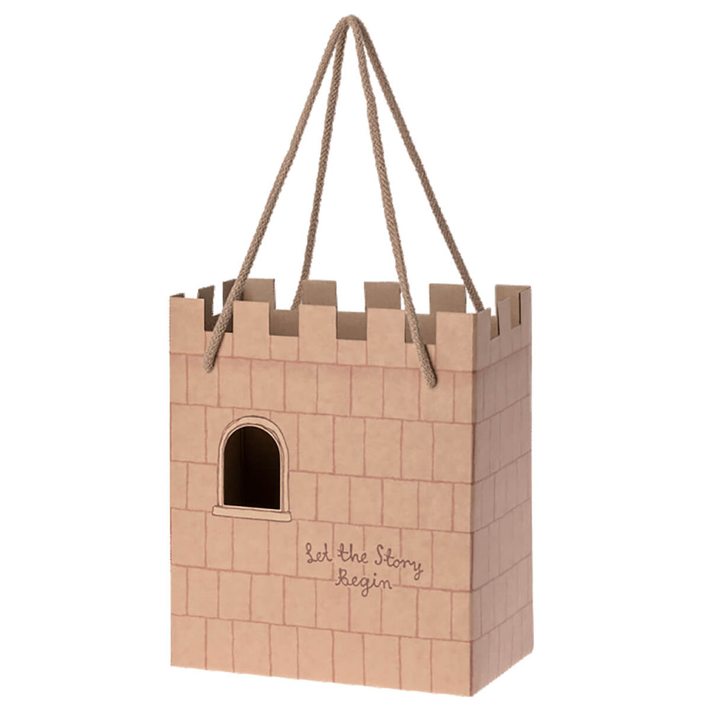 Castle Gift Bag in Rose by Maileg