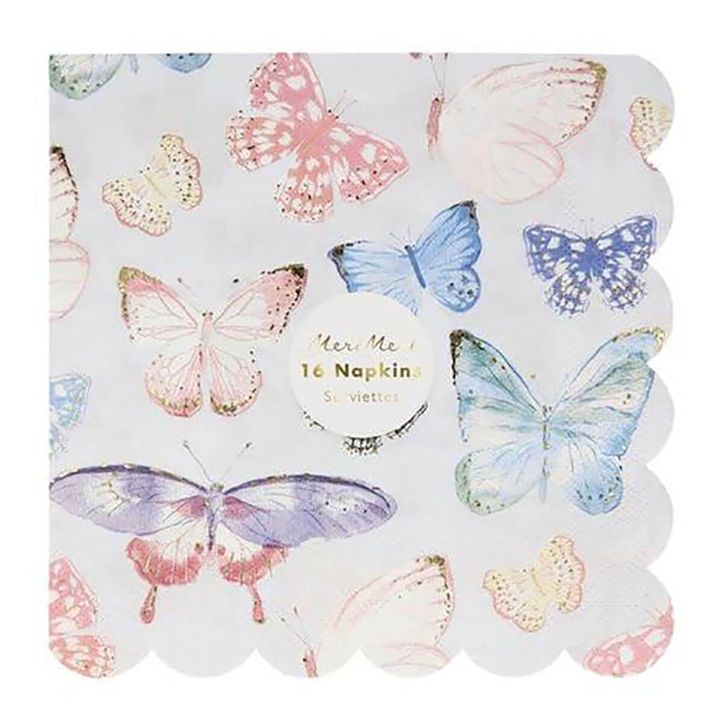 Butterfly Large Party Napkins by Meri Meri