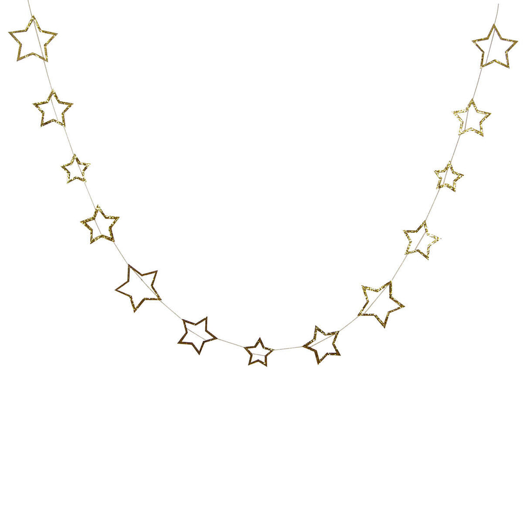 Chunky Glitter Stars Mini Garland by Meri Meri