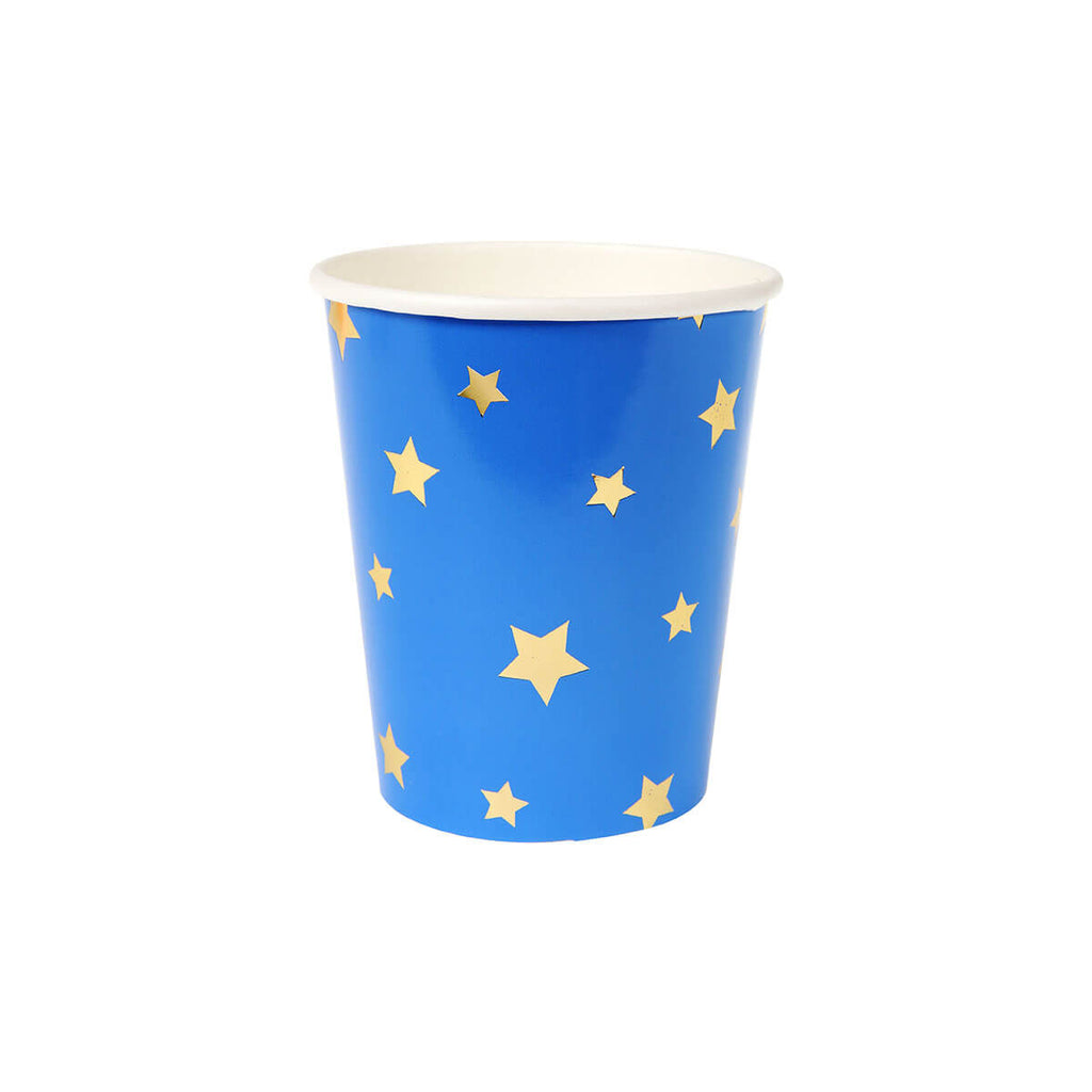 Gold Stars Multicolour Party Cups by Meri Meri