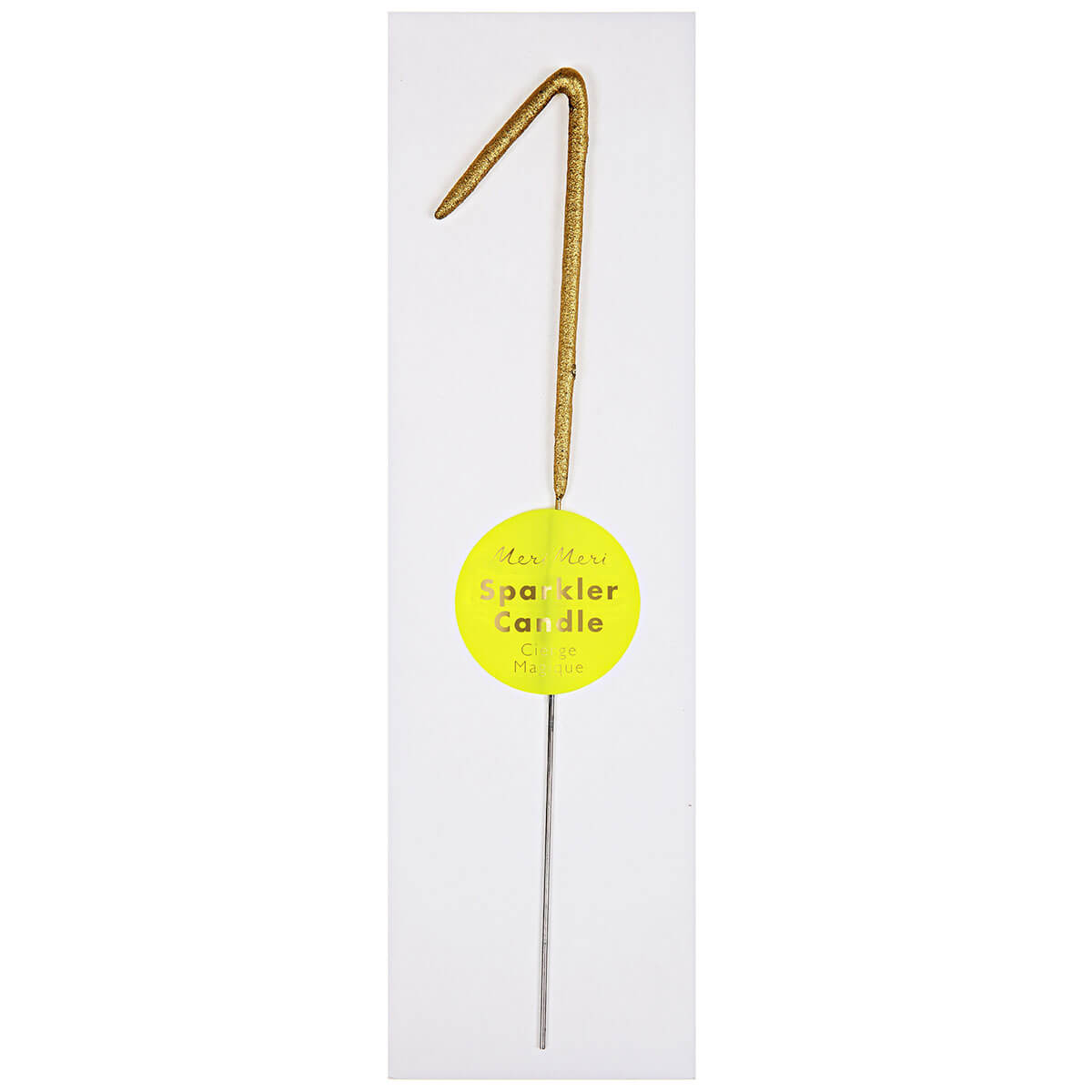 Numbered Sparkler Candles in Gold by Meri Meri