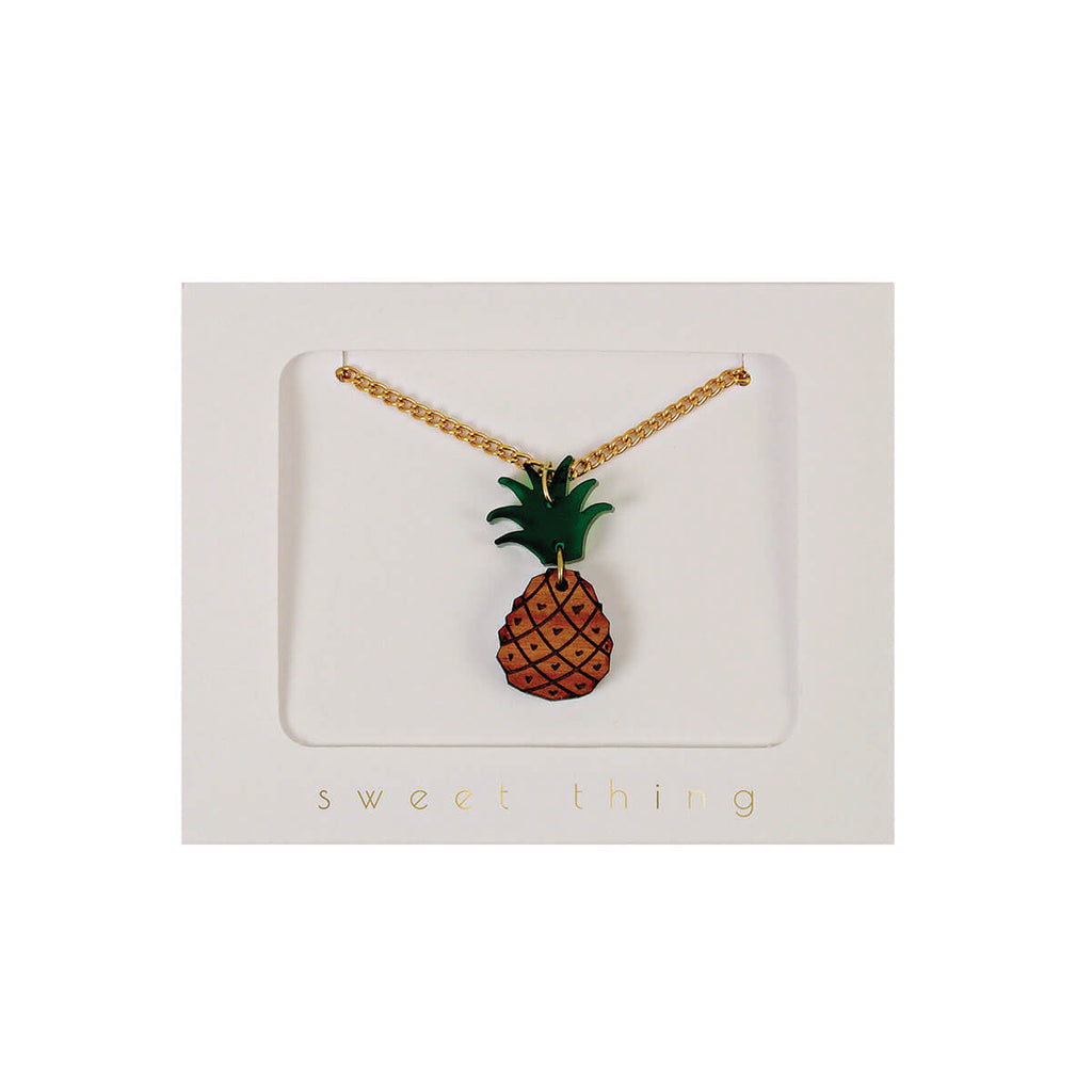 Pineapple Necklace by Meri Meri