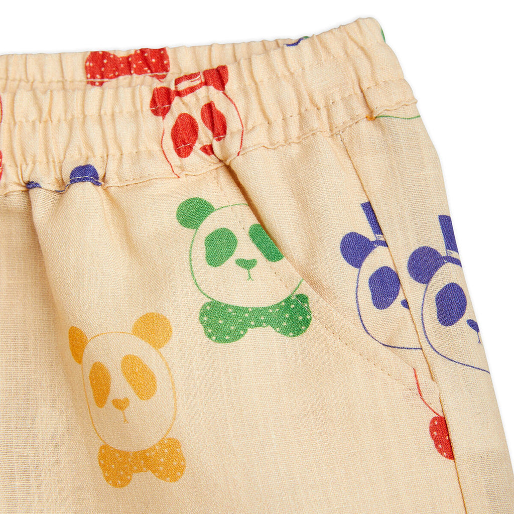 Panda Woven Shorts by Mini Rodini