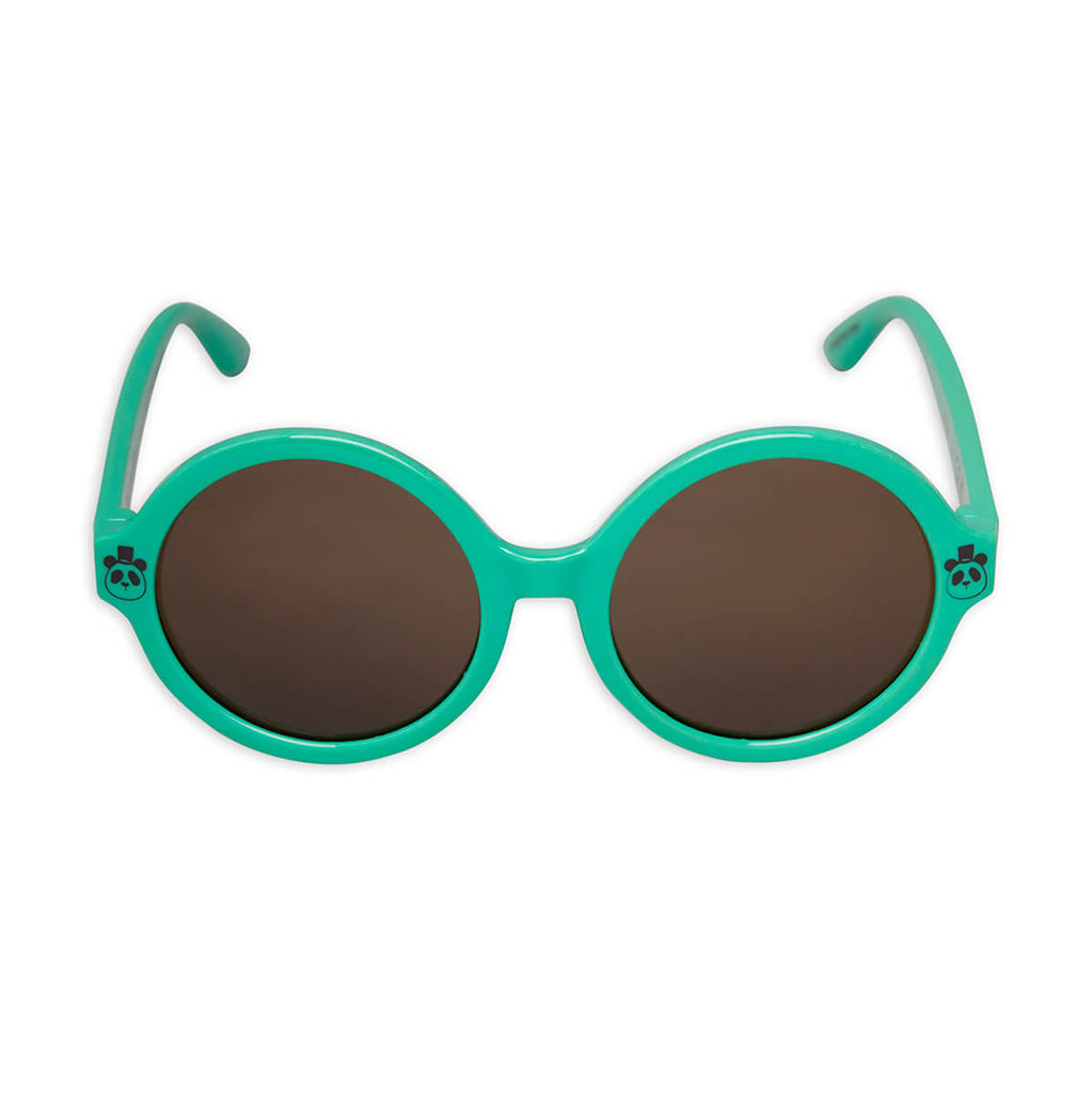 Round Sunglasses in Green by Mini Rodini