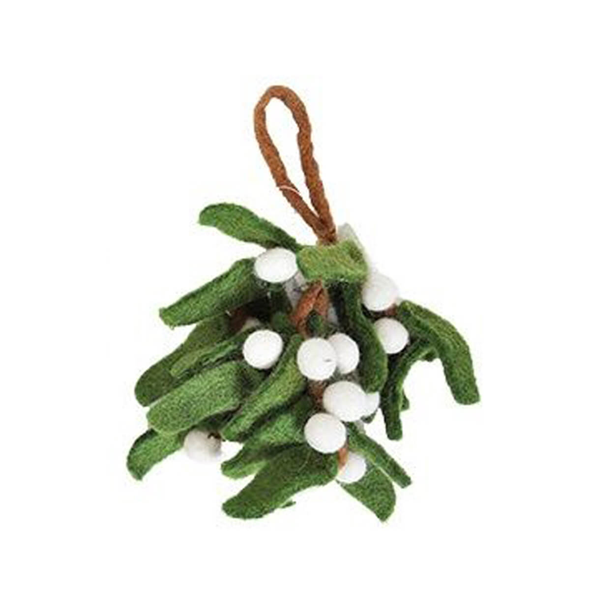Mistletoe Sprig Felt Christmas Decoration by Amica