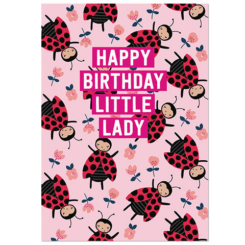 Ladybird Greetings Card by Natalie Alex