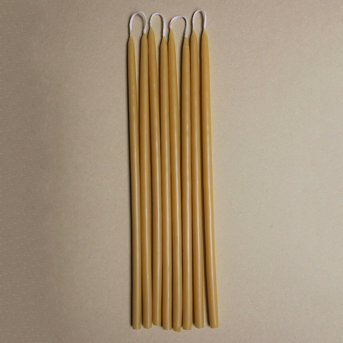 8 Celebration Extra Long Birthday Candles in Natural by Wax Atelier