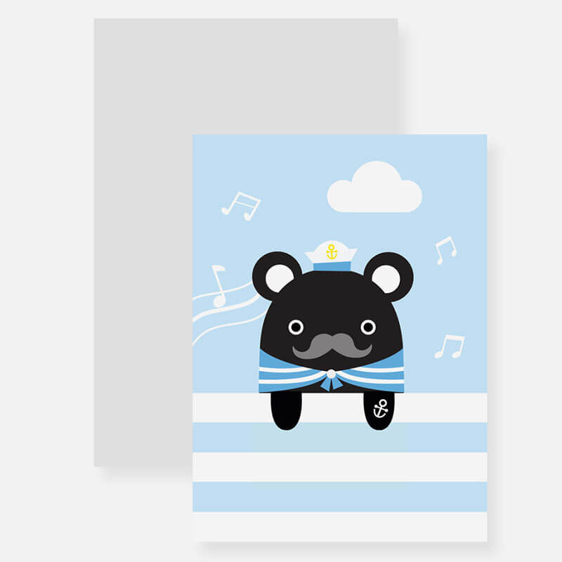 Sailor Melody Bookmark Greetings Card by NooDoll