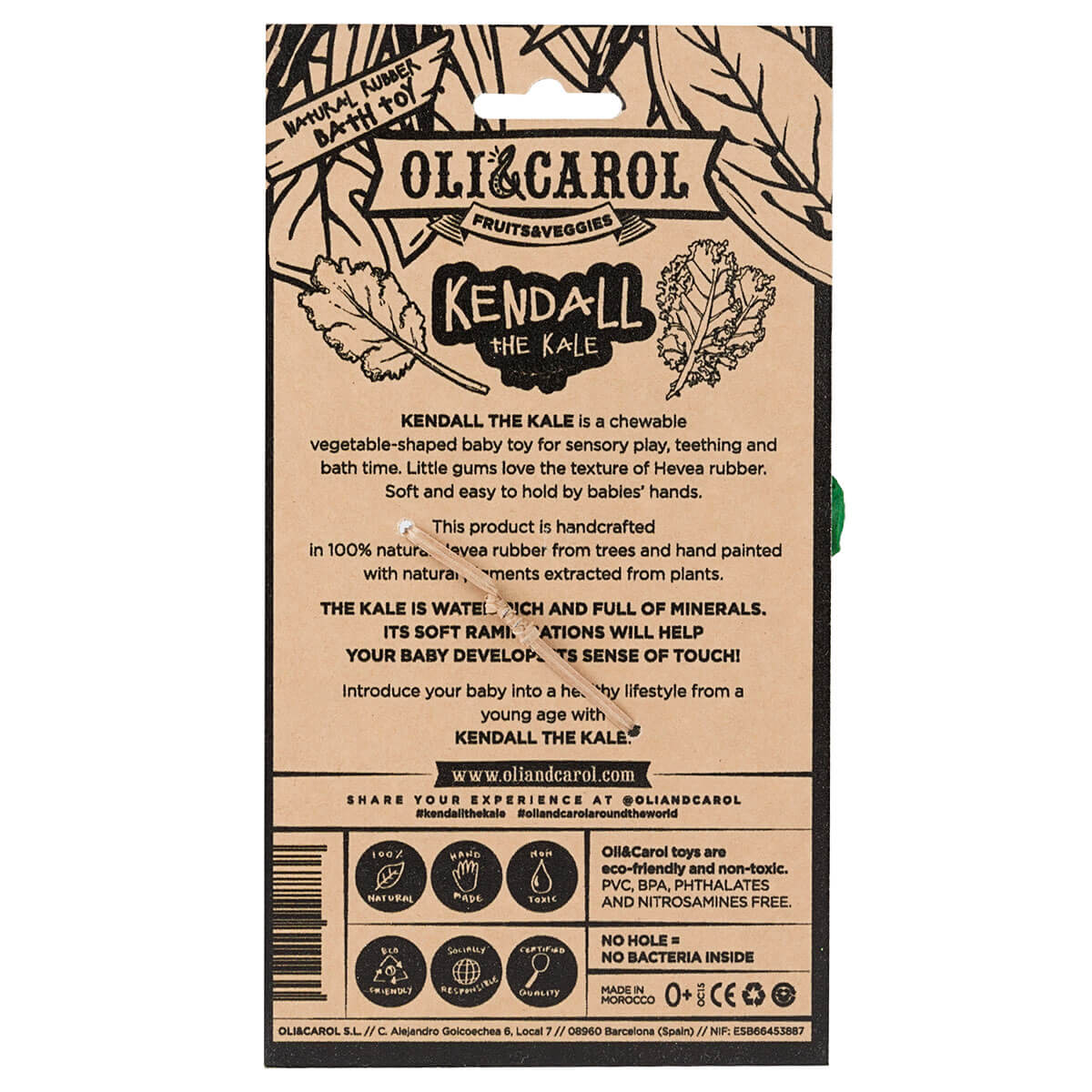 Kendall The Kale Teether by Oli & Carol