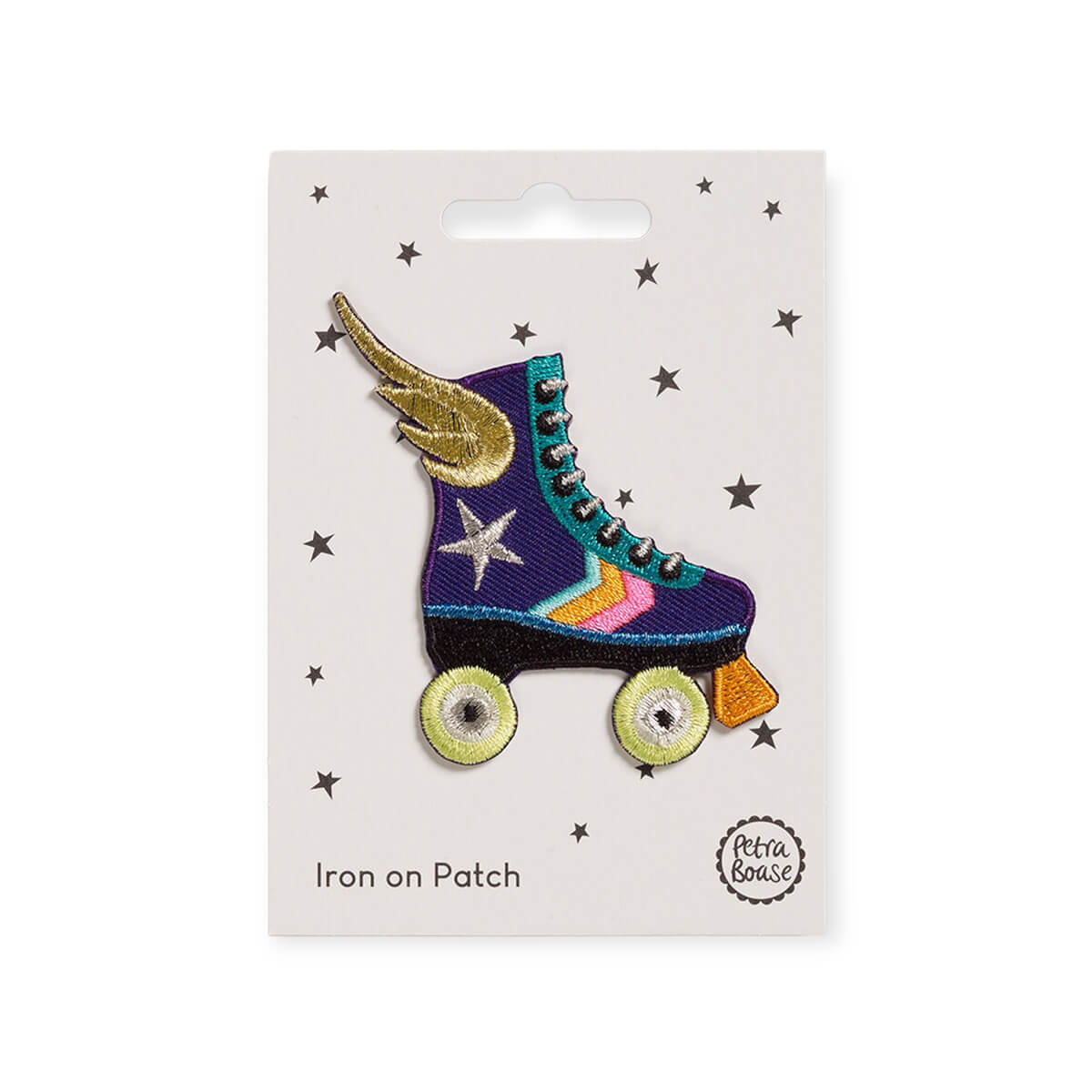 Rollerskate Iron On Patch by Petra Boase