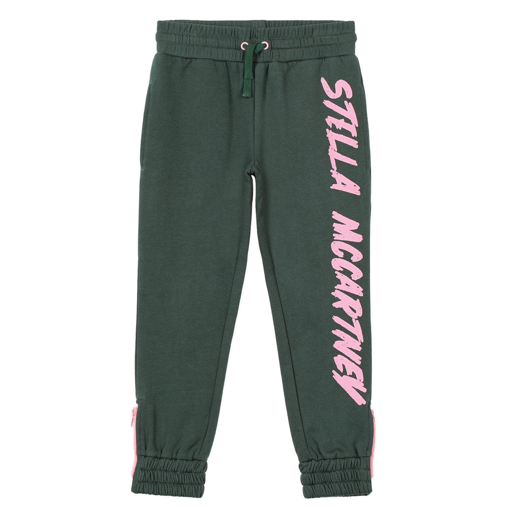 Logo Print Tracksuit Bottoms by Stella McCartney Kids - Last Ones In Stock - 4-5 Years