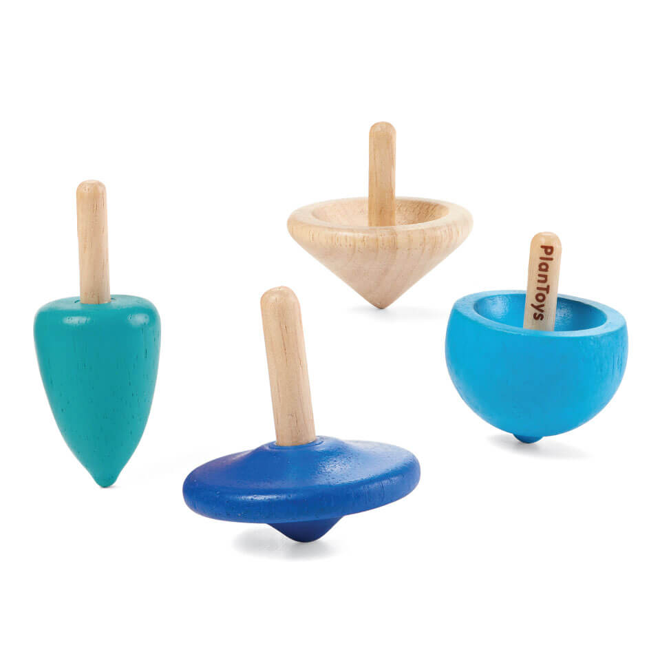 Mini Spinning Tops Set by PlanToys