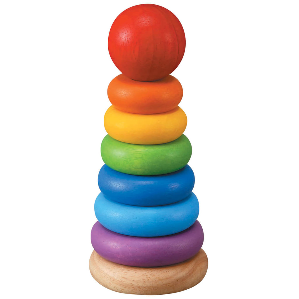 Rainbow Stacking Rings by PlanToys