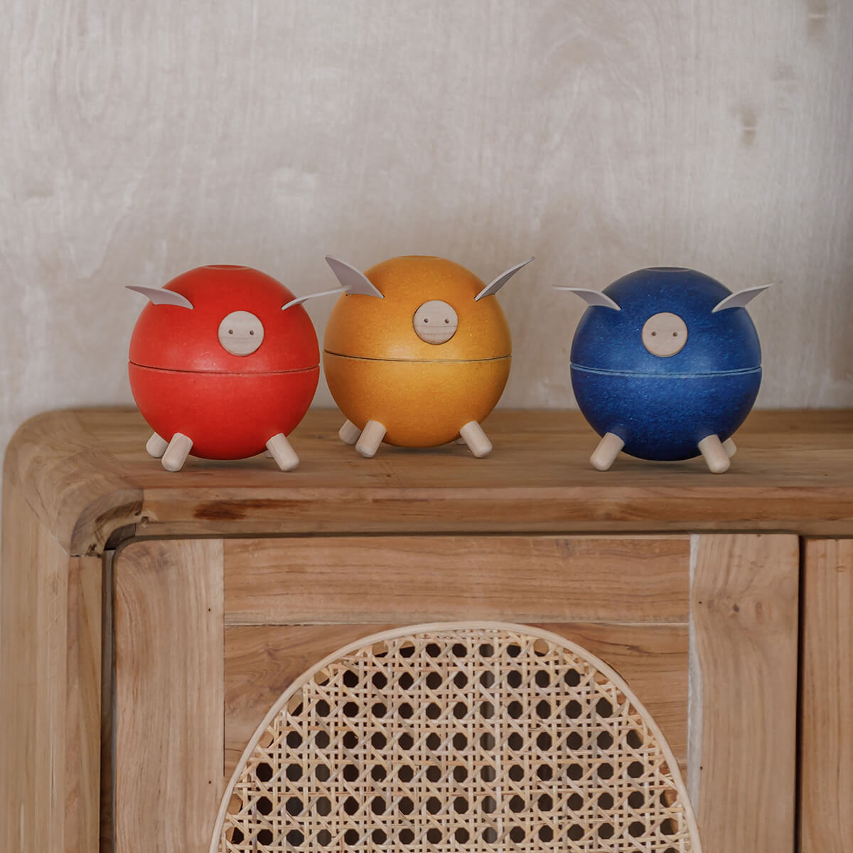 Piggy Bank in Red by PlanToys