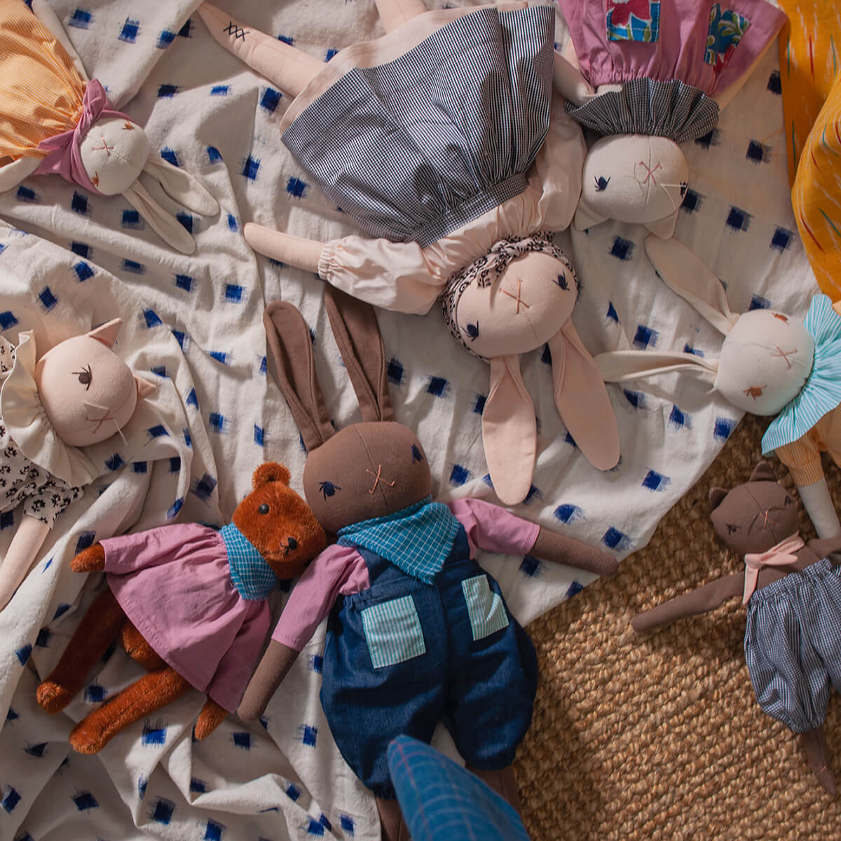 Luca Large Rabbit in Brown by Polka Dot Club